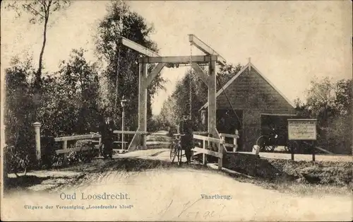 Ak Loosdrecht Nordholland Niederlande, Vaartbrug