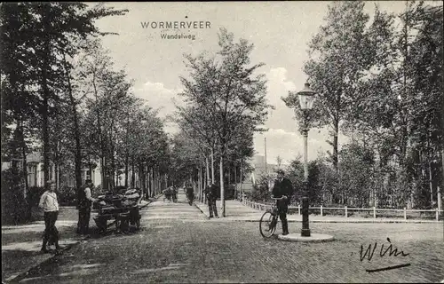 Ak Wormerveer Nordholland Niederlande, Wandelweg