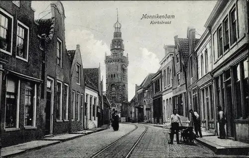 Ak Monnikendam Waterland Nordholland Niederlande, Kerkstraat