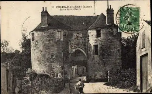 Ak Château Thierry Aisne, Porte Saint Pierre