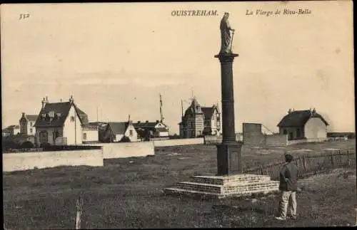 Ak Ouistreham Calvados, La Vierge de Riva Bella