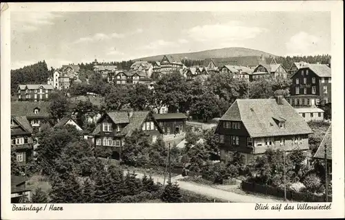 Ak Braunlage im Oberharz, Villenviertel