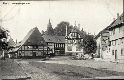 Ak Goslar, Partie am Frankenberger Plan, Gebäude