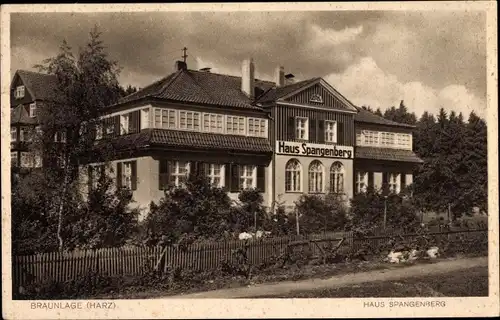 Ak Braunlage im Oberharz, Haus Spangenberg