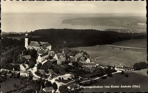 Ak Andechs am Ammersee, Kloster Andechs, Luftaufnahme