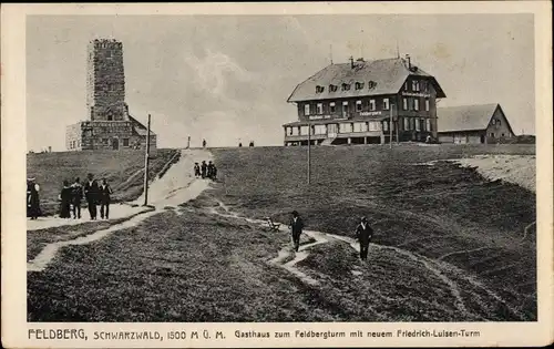 Ak Feldberg im Schwarzwald, Gasthaus zum Feldbergturm, Neuer Friedrich-Luisen-Turm