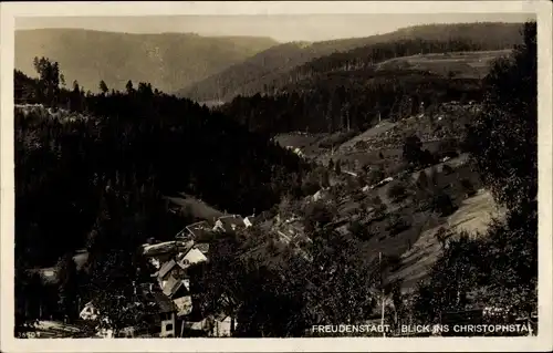 Ak Freudenstadt im Nordschwarzwald, Blick ins Christophstal