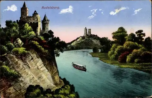 Ak Bad Kösen Naumburg an der Saale, Rudelsburg