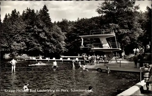 Ak Bad Lauterberg im Harz, Schwimmbad