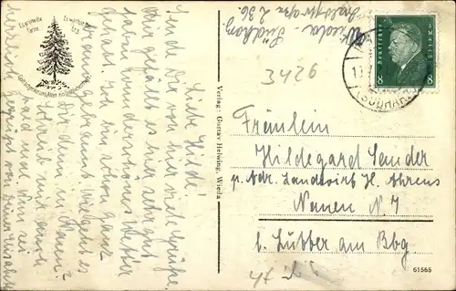 Ak Wieda Walkenried Harz, Ort im Tal, Wald