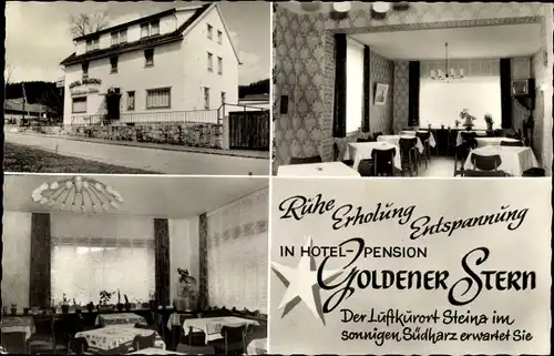 Ak Steina Bad Sachsa im Südharz, Hotel Goldener Stern