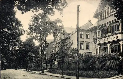 Ak Oberhof im Thüringer Wald, Zellaer Straße, Villa Flora