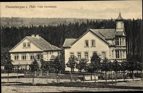 Ak Finsterbergen Friedrichroda im Thüringer Wald, Villa Germania