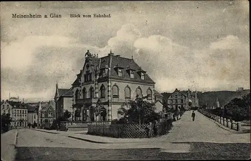Ak Meisenheim am Glan Pfalz, Blick vom Bahnhof