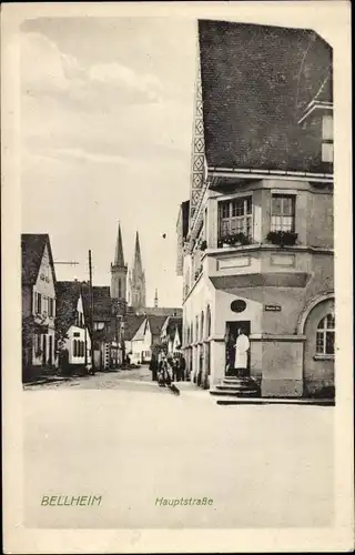 Ak Bellheim in der Pfalz, Hauptstraße, Arkaden