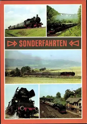 Ak Deutsche Eisenbahnen, Dampflok, Sonderfahrten, 74 1230 mit Sonderzug auf Berliner Nordgüterring