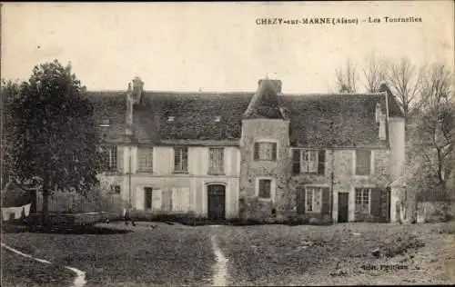 Ak Chézy sur Marne Aisne, Les Tournelles