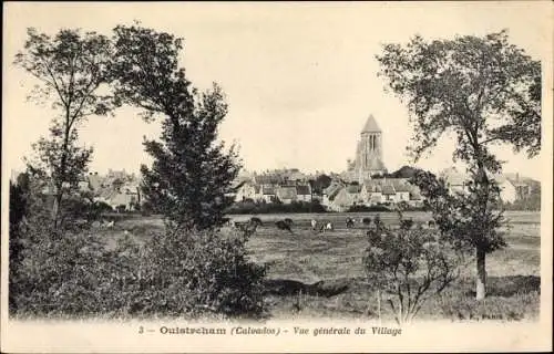 Ak Ouistreham Calvados, Vue generale du Village