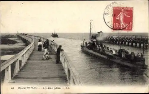 Ak Ouistreham Calvados, Les deux Jetees