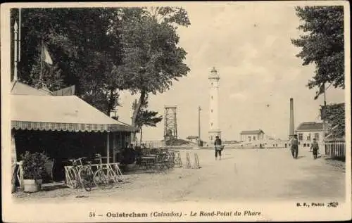 Ak Ouistreham Calvados, Le Rond Point du Phare