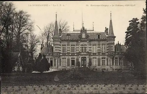 Ak Épinay Calvados, Le Chateau