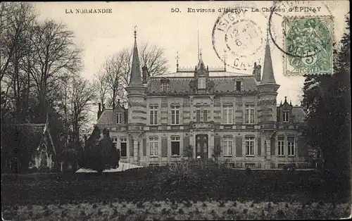 Ak Épinay Calvados, Le Chateau