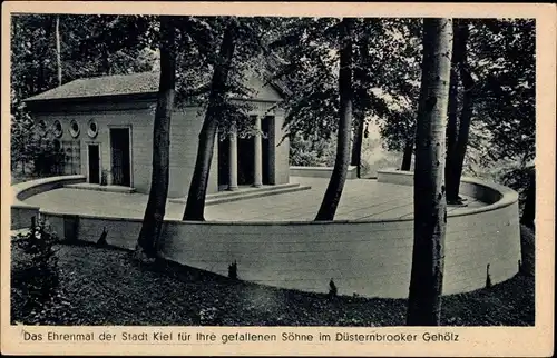 Ak Düsternbrook Kiel, Ehrenmal der Stadt, Düsternbrooker Gehölz