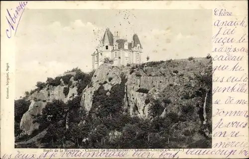 Ak Chenillé Changé Maine et Loire, Bords de la Mayenne, Chateau du Rocher