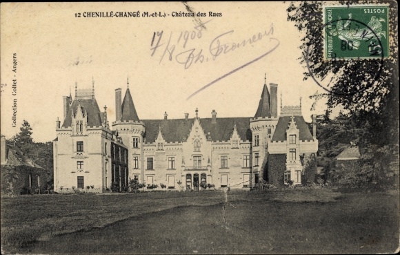 Ak Chenillé Changé Maine et Loire, Chateau des Rues Nr. 3182124