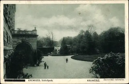 Ak Kroměříž Kremsier Region Zlin, Schlosspark