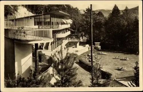 Ak Kúpele Trenčianske Teplice Trentschin Teplitz Slowakei, Kupalisko Zelena zaba