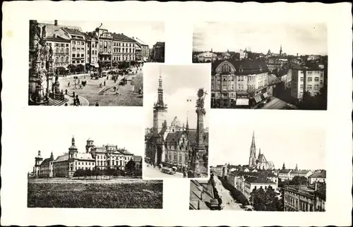 Ak Olomouc Olmütz Stadt, Ortsansichten, Platz, Kirche