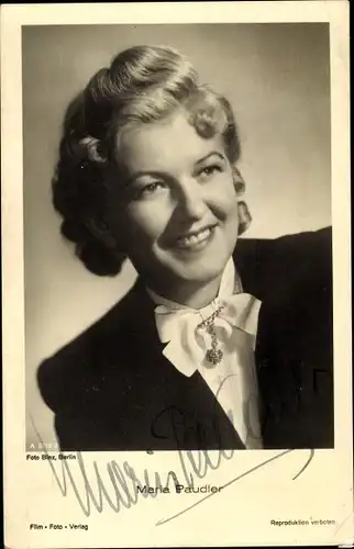 Ak Schauspielerin Maria Paudler, Portrait, Autogramm