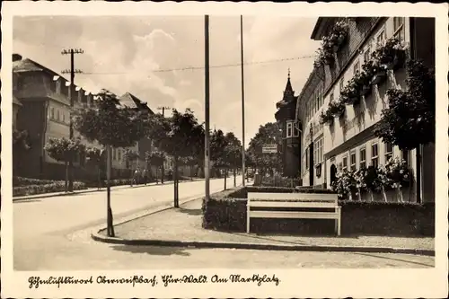 Ak Oberweißbach in Thüringen, Am Marktplatz