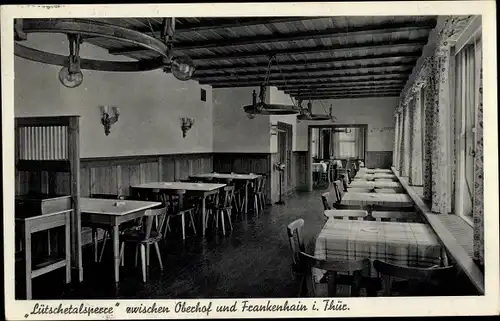 Ak Oberhof im Thüringer Wald, Gasthaus, Lütschetalsperre