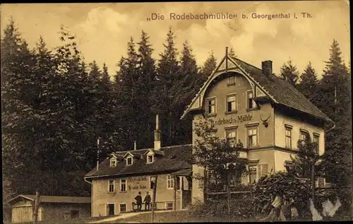 Ak Georgenthal inThüringen, Die Rodebachmühle