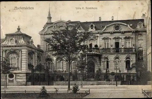 Ak Aschersleben im Salzlandkreis, Villa R. Bestehorn