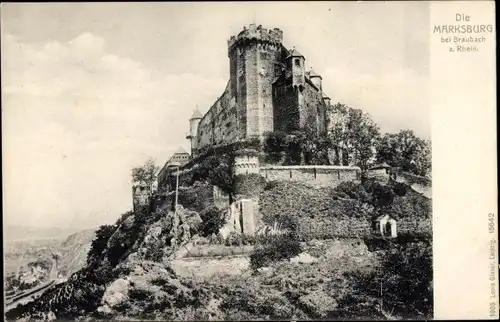 Ak Braubach am Rhein, Die Marksburg