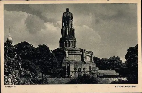 Ak Hamburg Mitte Neustadt, Bismarckdenkmal