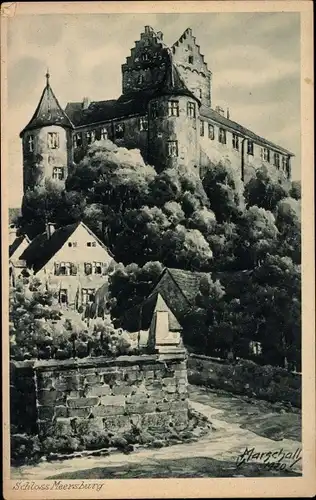 Künstler Ak Marschall, V., Meersburg am Bodensee, Schloss
