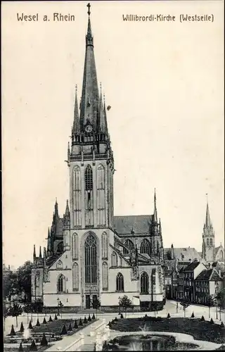 Ak Wesel am Niederrhein, Willibrordi-Kirche