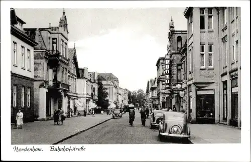 Ak Nordenham in Niedersachsen, Bahnhofstraße