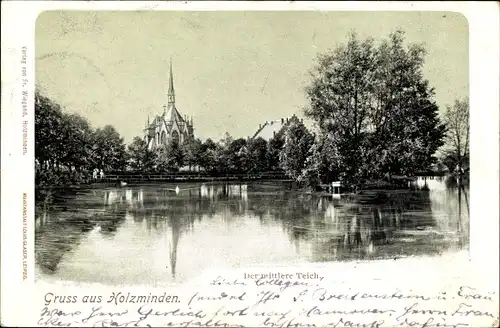 Litho Holzminden an der Weser, Der mittlere Teich