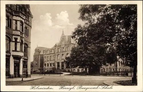 Ak Holzminden an der Weser, Herzogl. Baugewerkschule