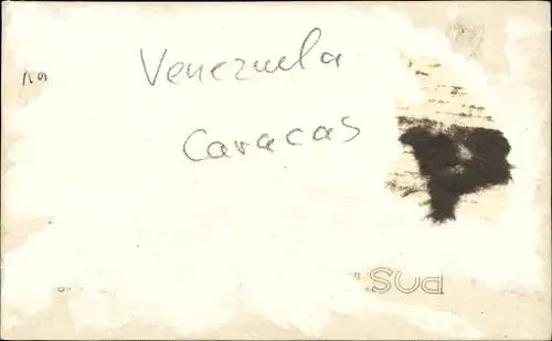 Foto Ak Caracas Venezuela, Straßenpartie, Brunnen