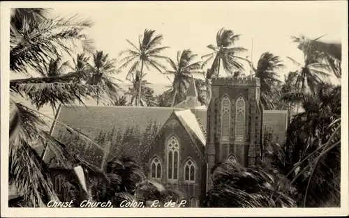 Foto Ak Colón Panama, Christ Church