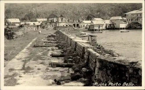 Foto Ak Puerto Bello Portobelo Panama, Ruins