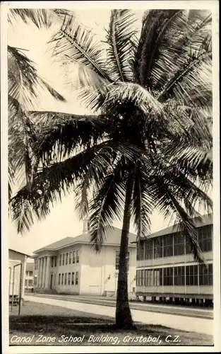 Foto Ak Cristóbal Panama, Canal Zone School Building