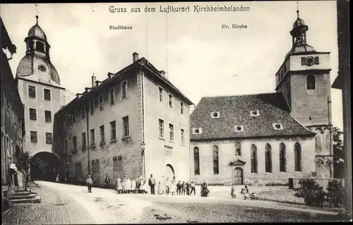 Ak Kirchheimbolanden in der Pfalz, Evangelische Kirche, Stadthaus