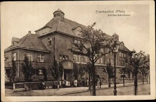 Ak Frankenthal in der Pfalz, Schiller Schulhaus